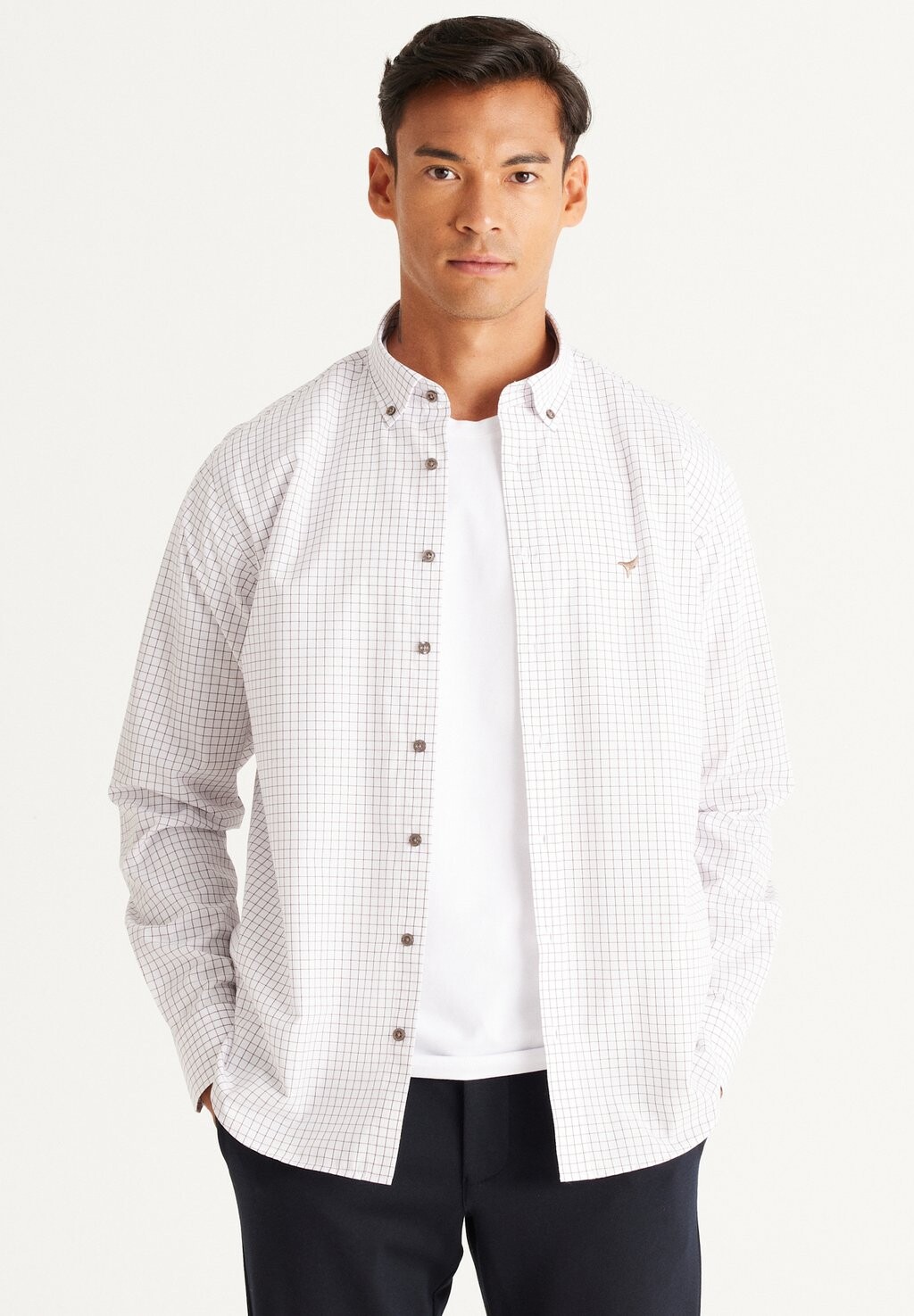 

Рубашка AC&CO / ALTINYILDIZ CLASSICS, цвет Comfort Fit Painted Yarn Shirt