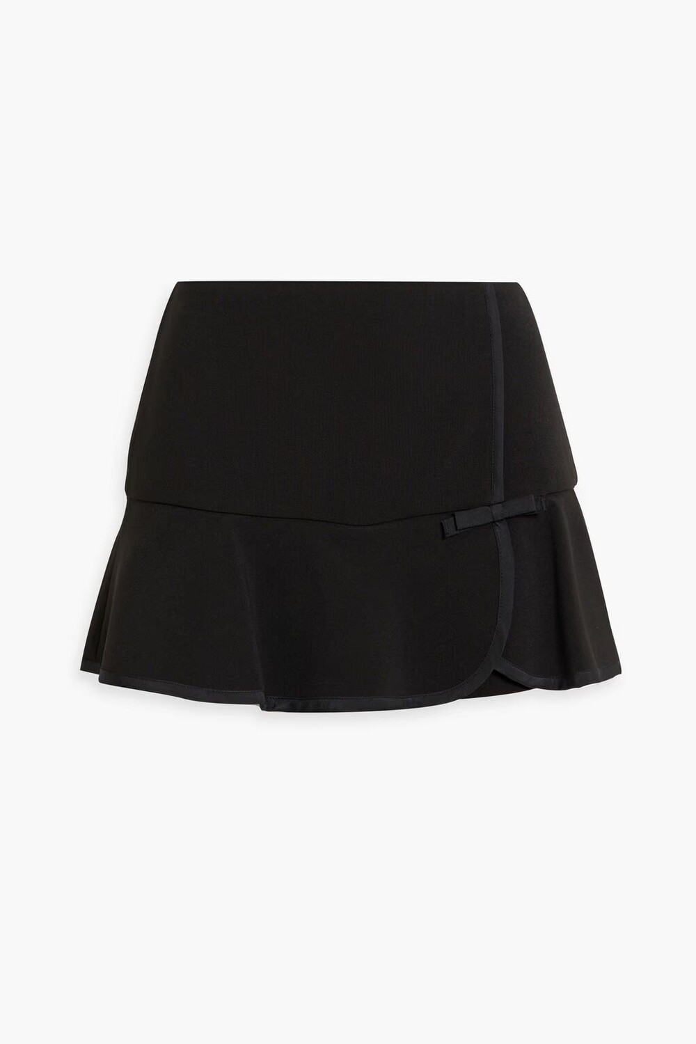 

Креповые шорты с рифленым эффектом юбки Redvalentino, черный