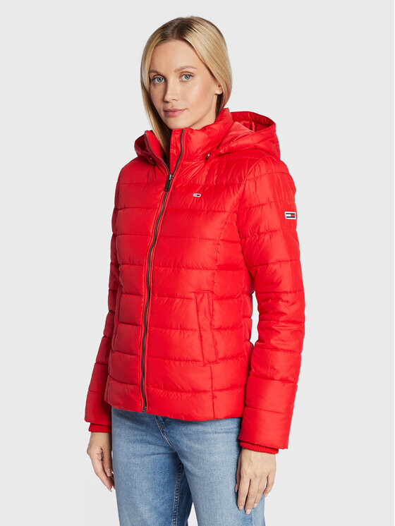 

Пуховик стандартного кроя Tommy Jeans, красный