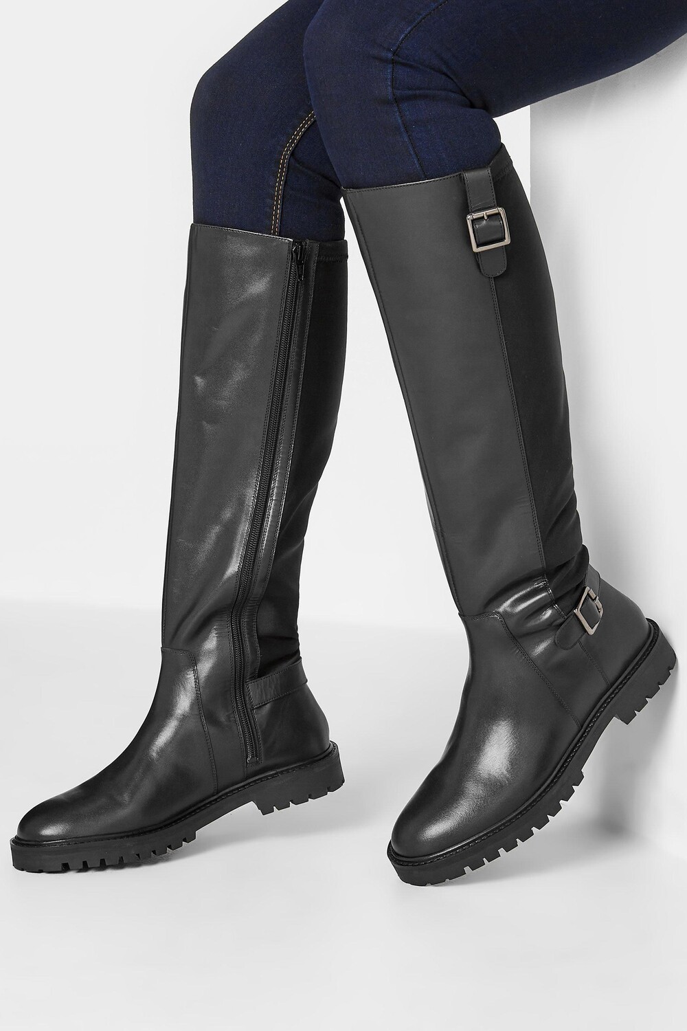 

Кожаные сапоги из теленка Long Tall Sally, черный