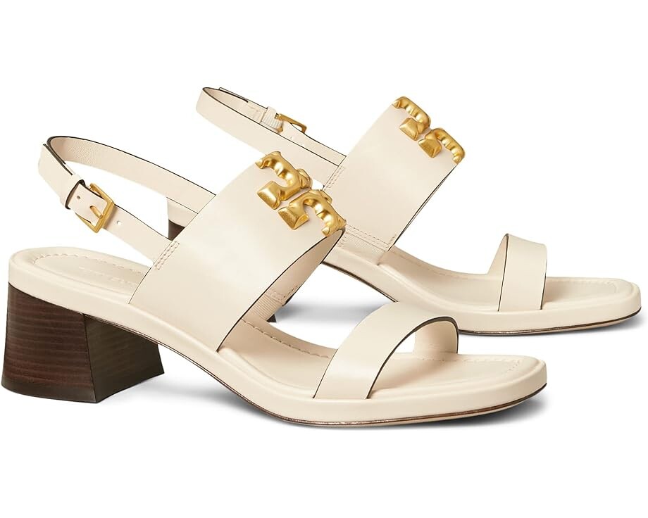 Туфли Tory Burch Eleanor Heeled Sandal 55 mm, цвет New Ivory кроссовки tory burch hank new ivory northern blue