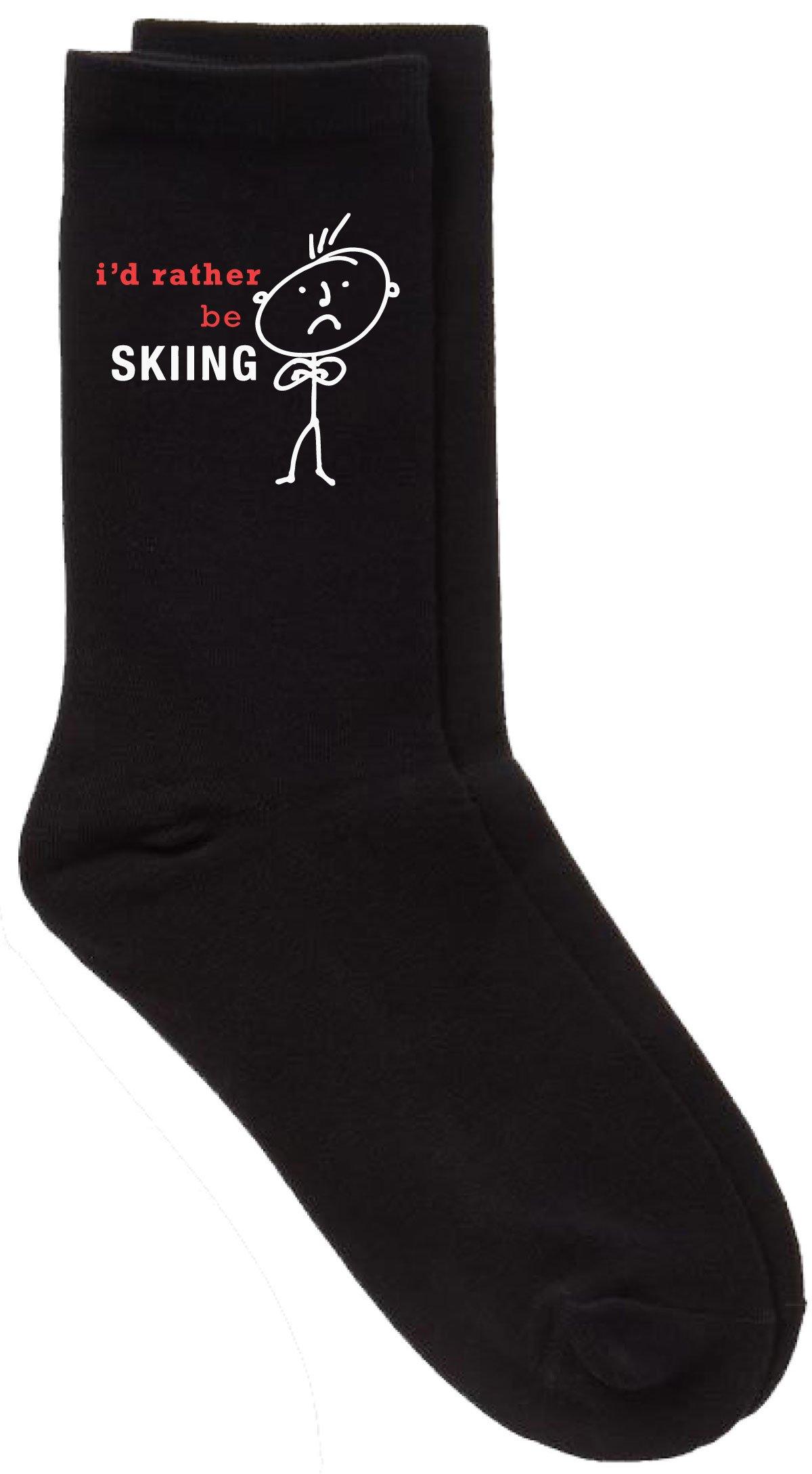 Я бы предпочел кататься на лыжах, черные носки до щиколотки 60 SECOND MAKEOVER, черный