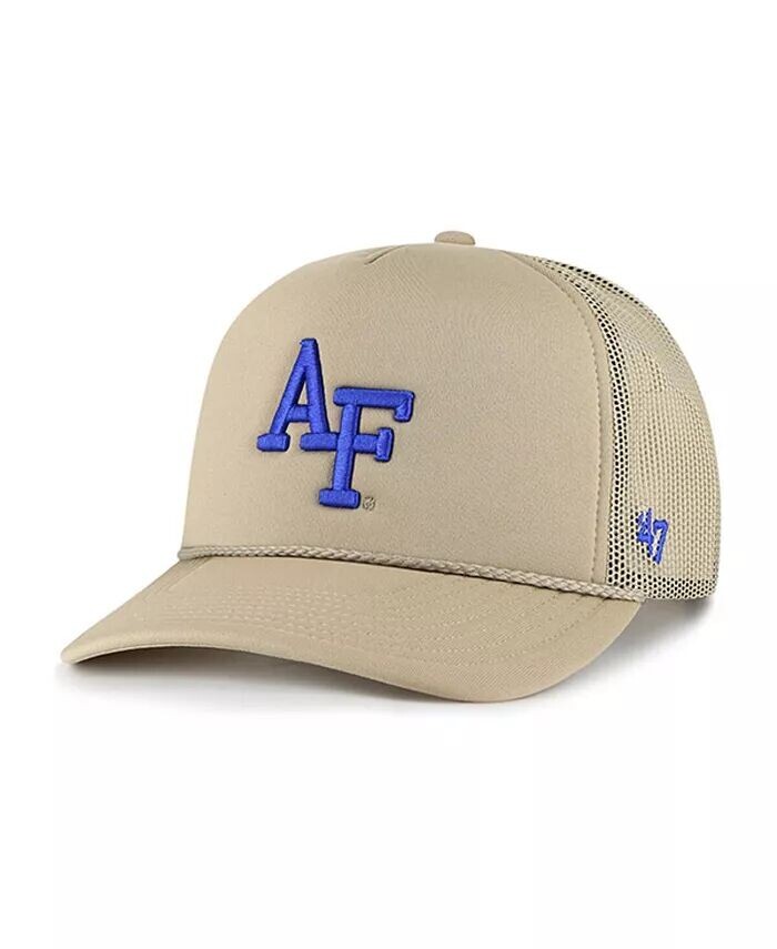 

Мужская шляпа цвета хаки Air Force Falcons из пенопласта с сеткой спереди Trucker Snapback '47 Brand, бежевый