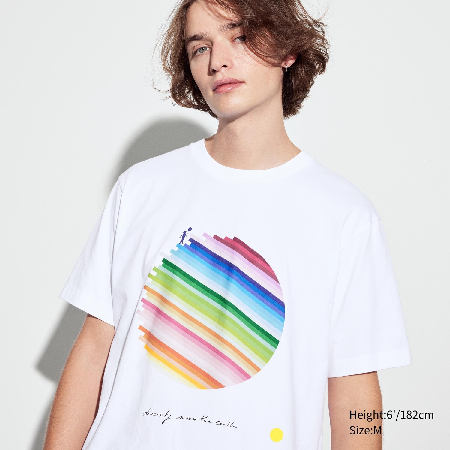 

Футболка Uniqlo Peace For All Emmanuel Muro с графическим принтом, белый