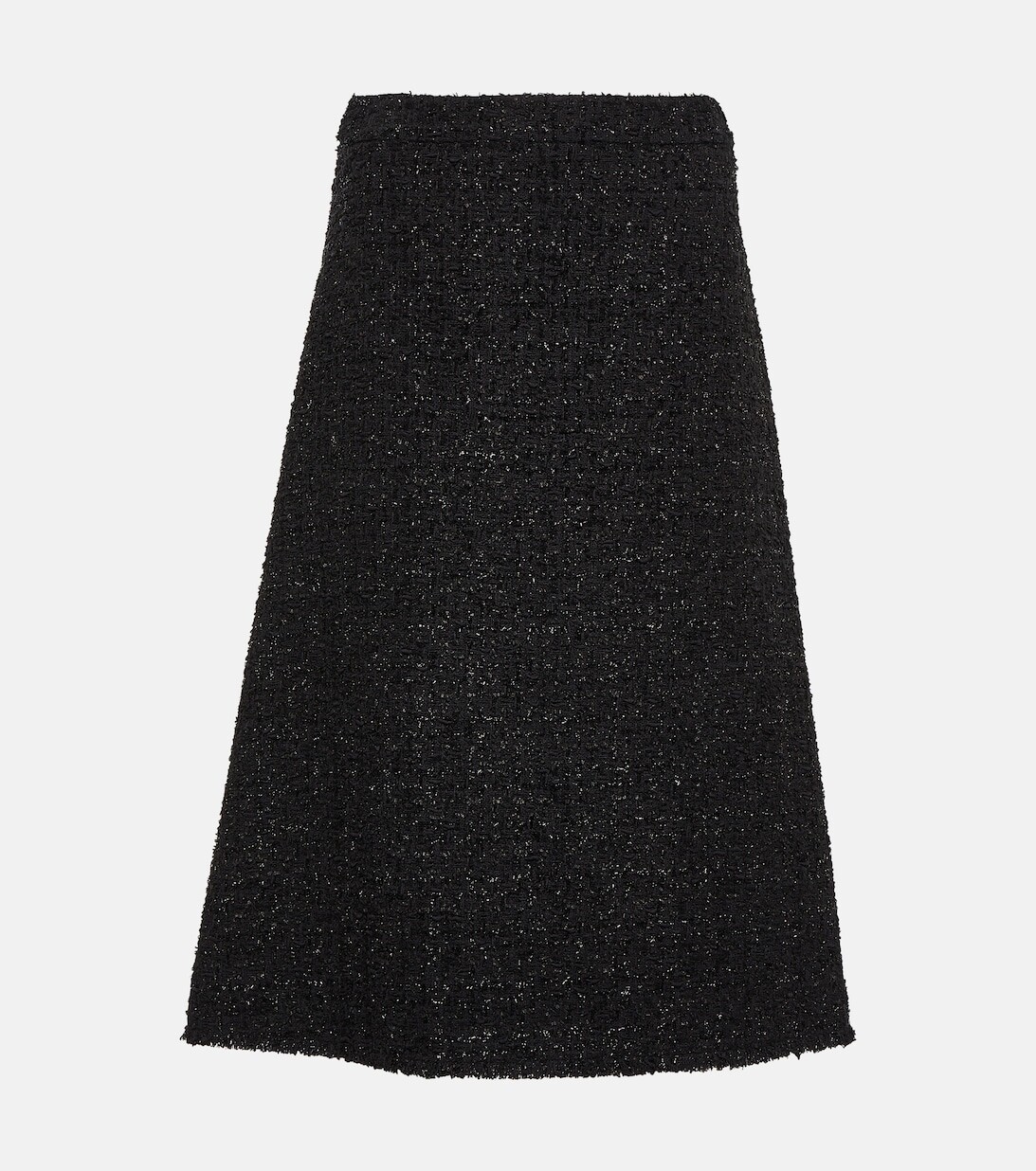 

Юбка миди из твида BALENCIAGA, черный