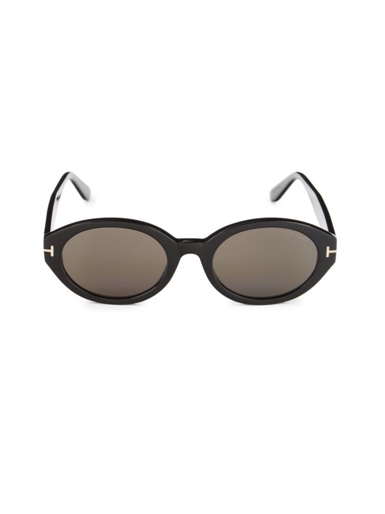

Овальные солнцезащитные очки 55MM Tom Ford, черный