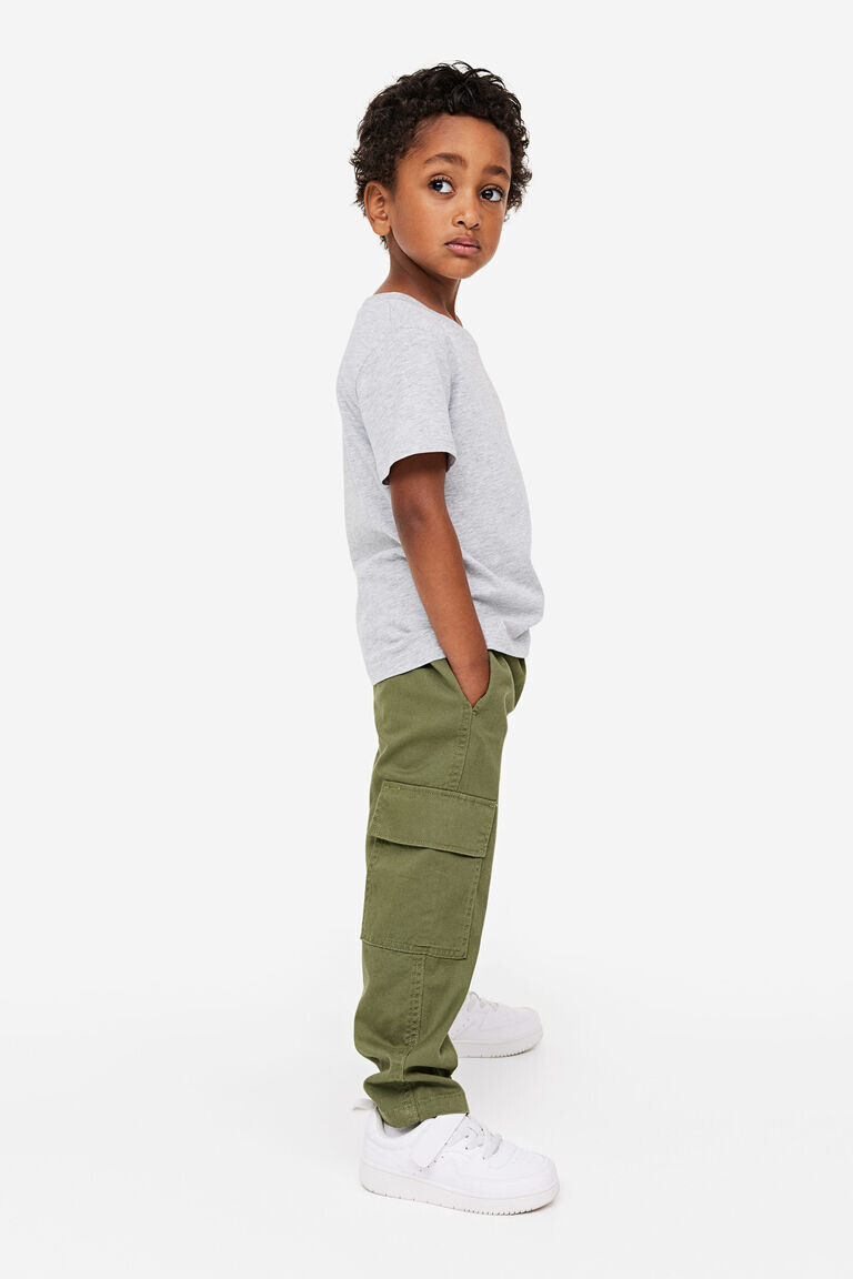 

2 пары брюк карго из твила H&M, черный