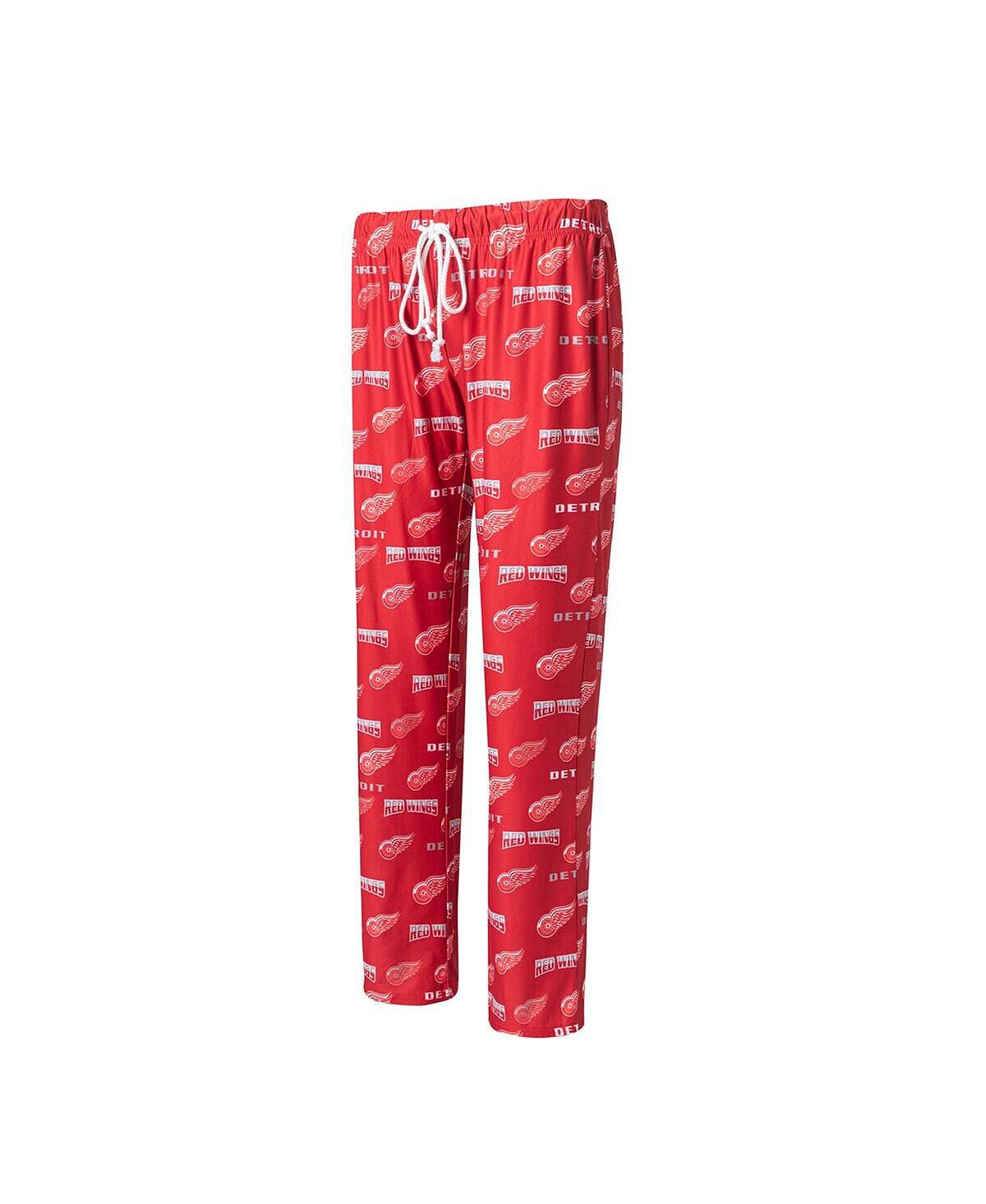 

Женские красные ночные брюки с логотипом Detroit Red Wings Concepts Sport, красный