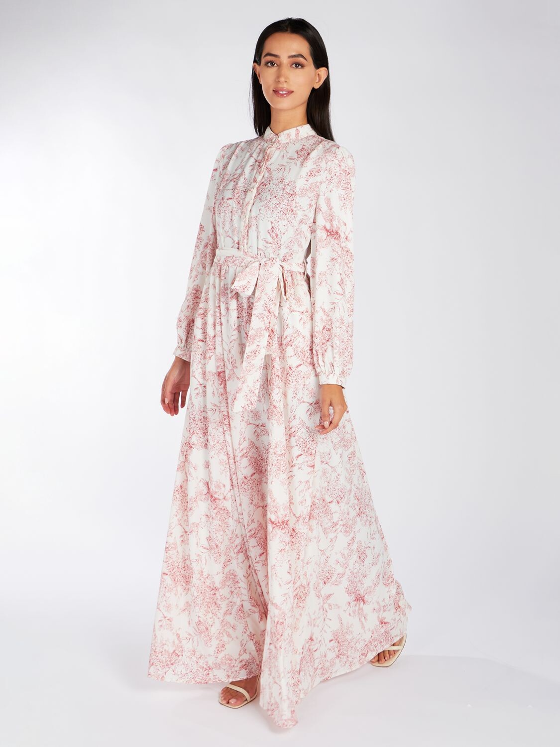 

Платье макси Toile De Jouy Aab, белый