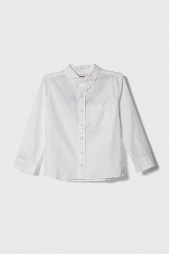 Детская хлопковая рубашка Abercrombie & Fitch, белый