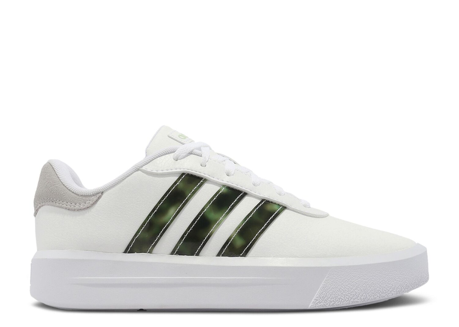 Кроссовки adidas Wmns Court Platform 'White Linen Green', белый кроссовки adidas court platform cln gz1689 белый