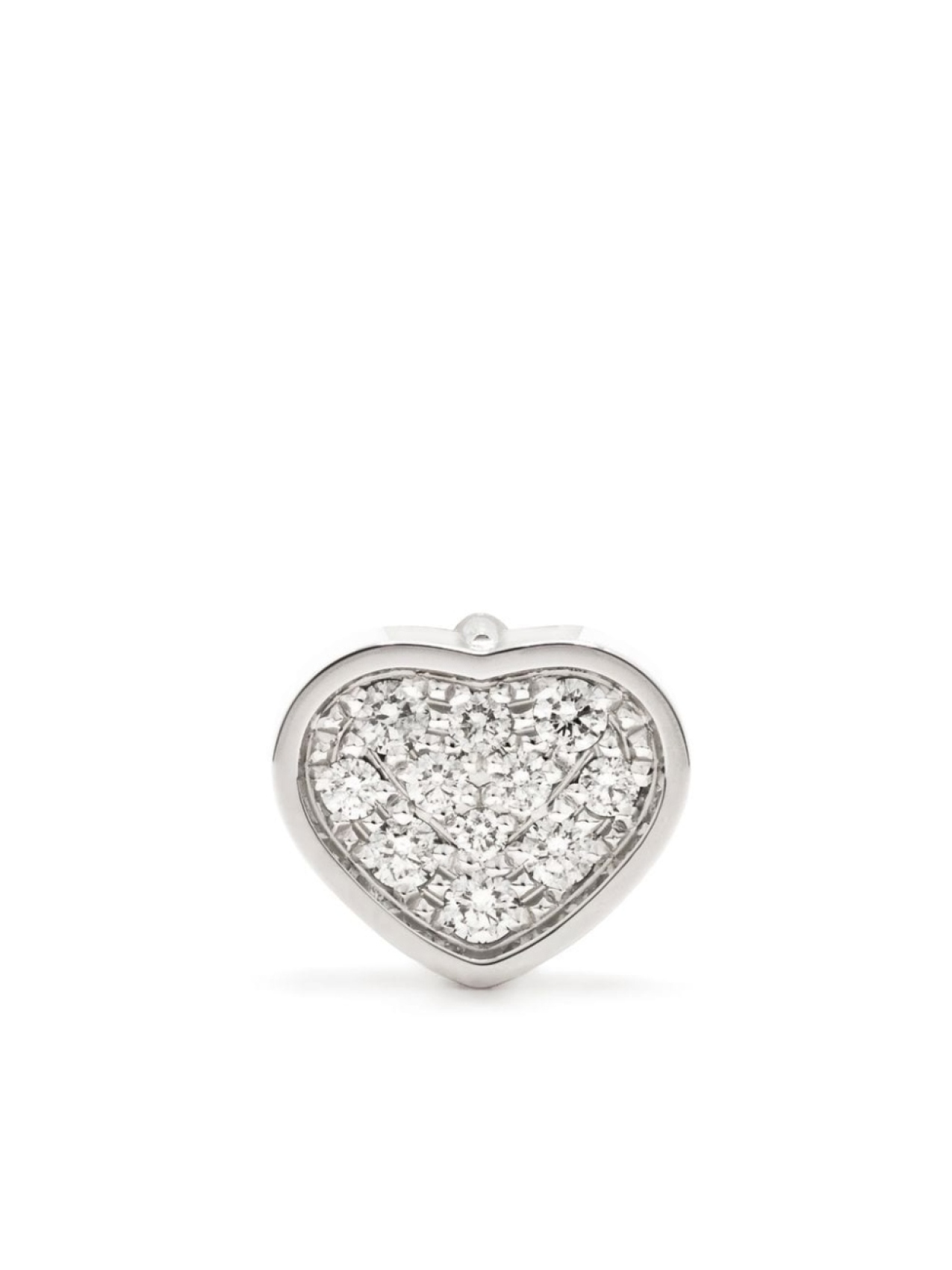 

Серьга-гвоздик My Happy Heart из белого золота с бриллиантом Chopard, серебряный