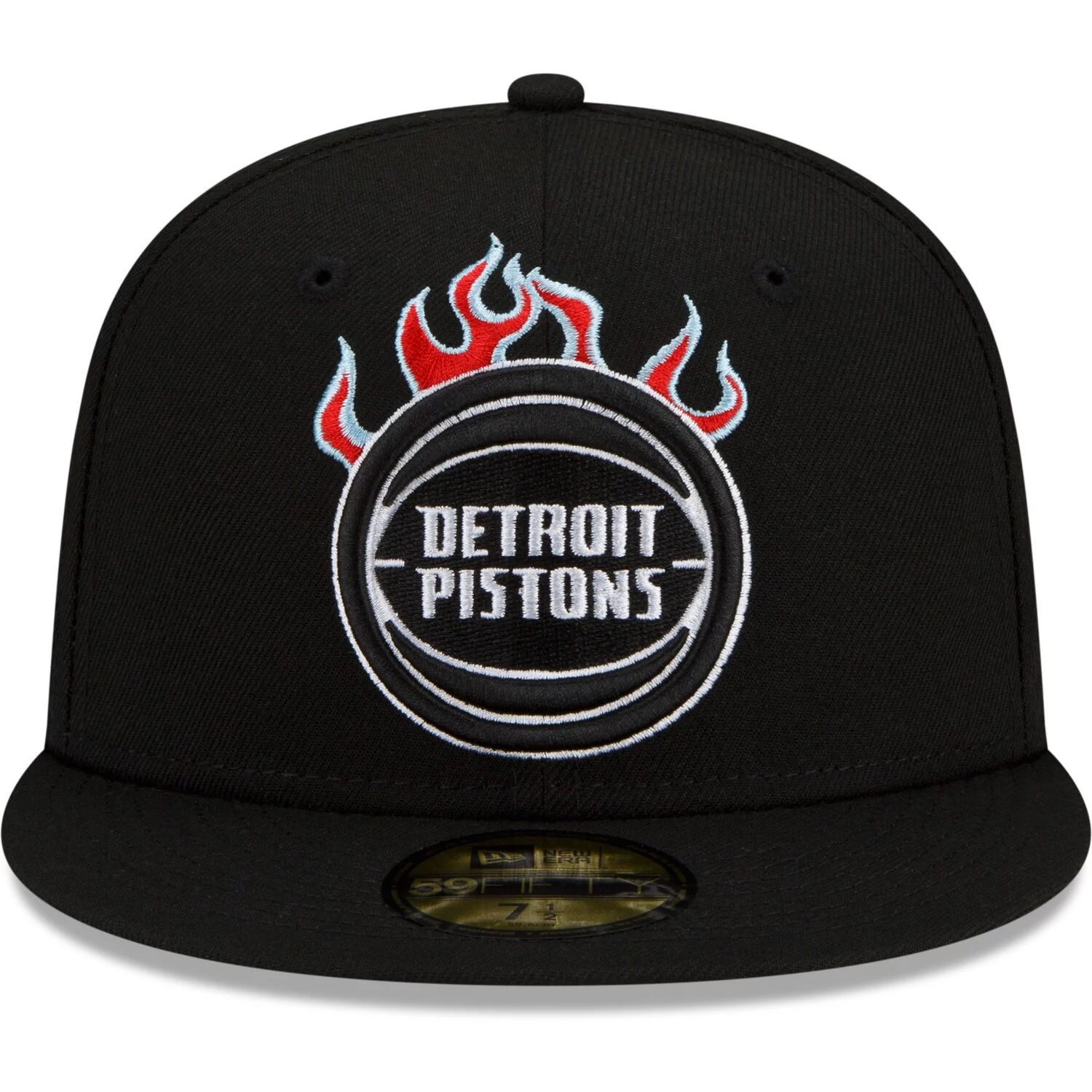 

Черная мужская облегающая кепка New Era Detroit Pistons Eastern Conference Fire 59FIFTY