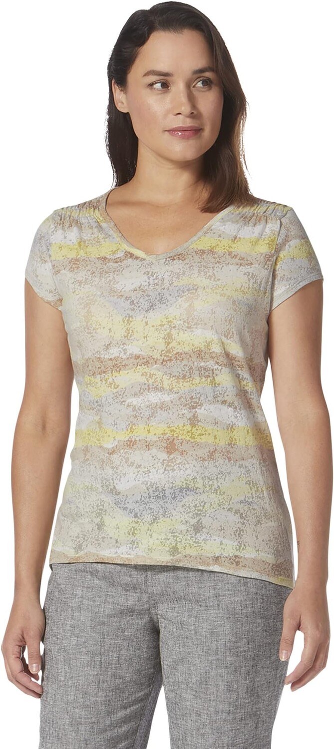 

Футболка из полулегкого веса Royal Robbins, цвет Soapstone Owens Print