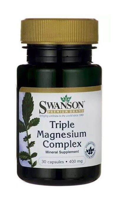 Магний в капсулах Swanson Triple Magnesium Complex, 100 шт