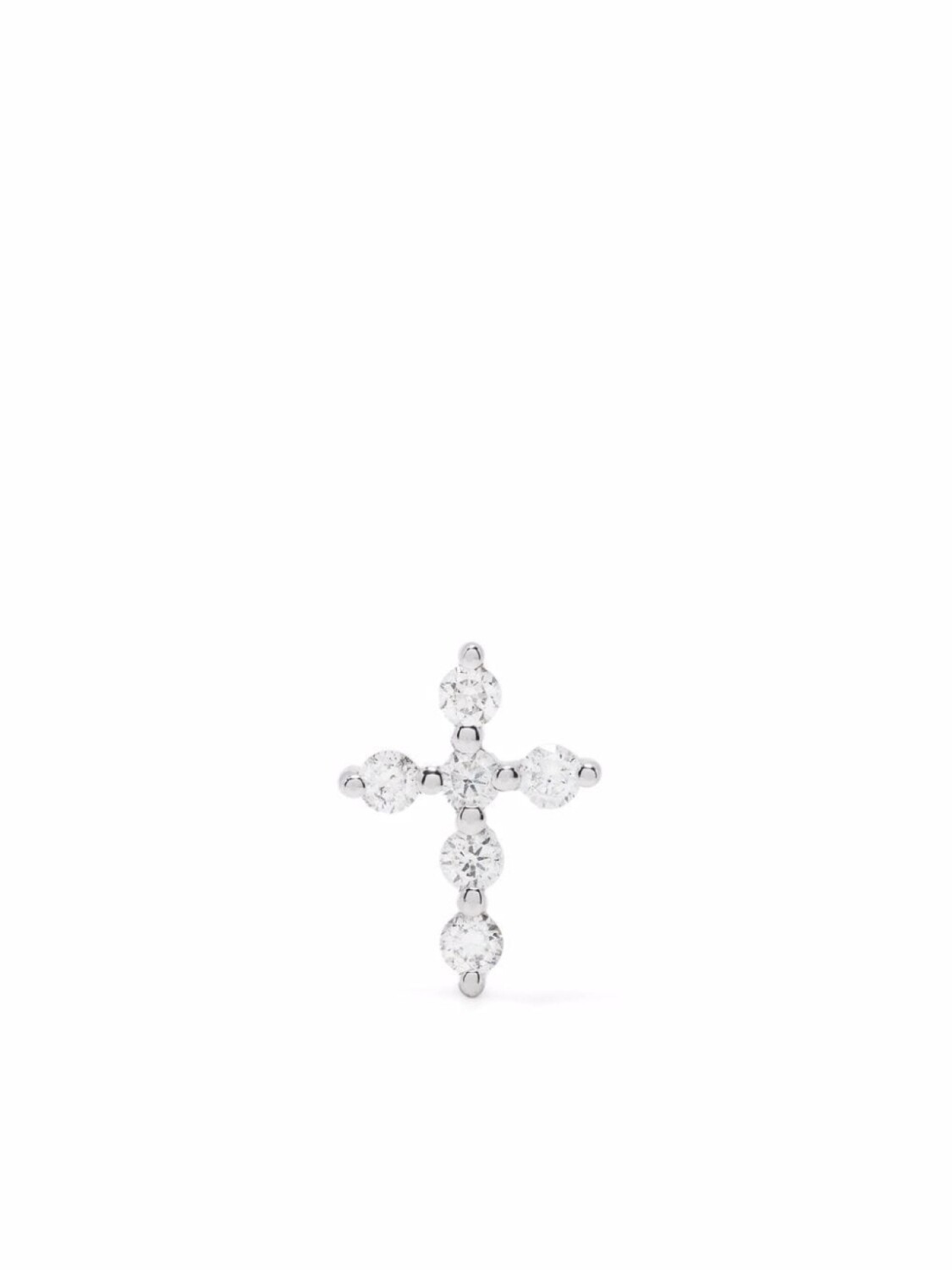 

Серьга Cross из белого золота с бриллиантами Djula, серебряный