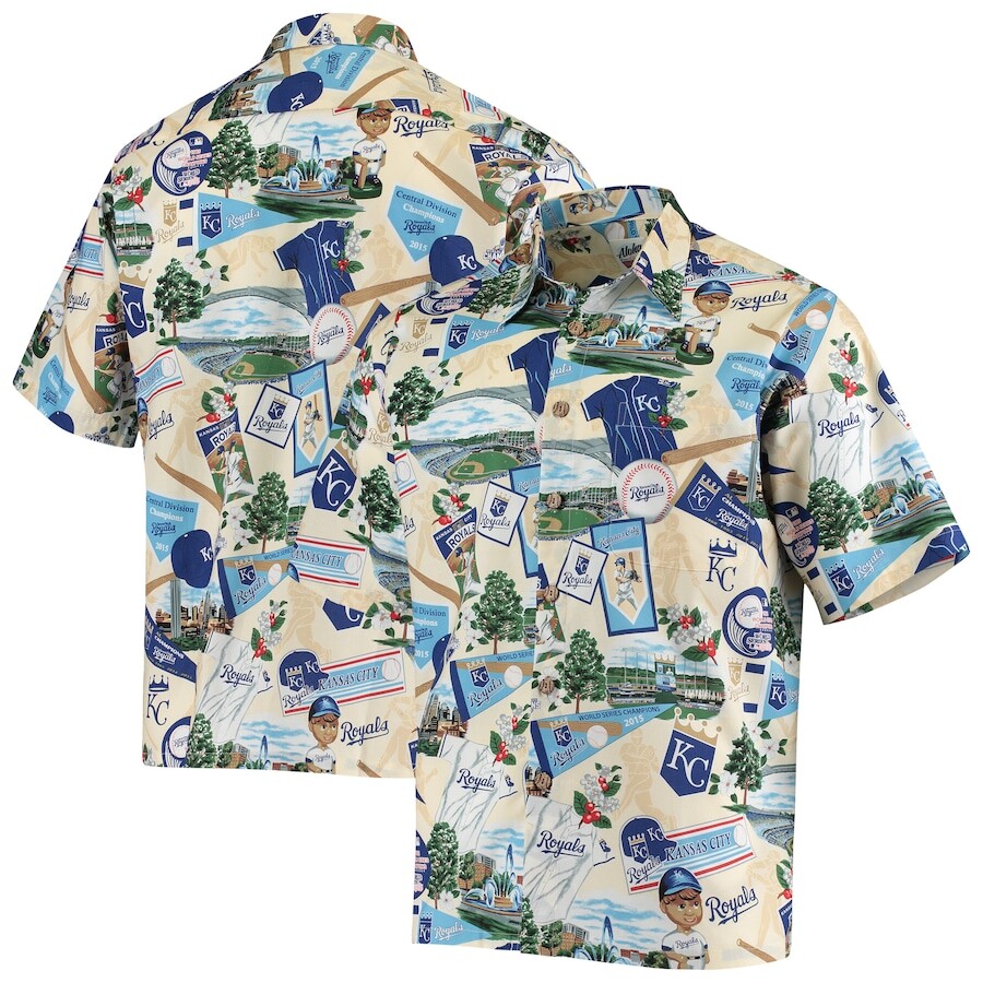 

Рубашка Reyn Spooner Kansas City Royals, белый