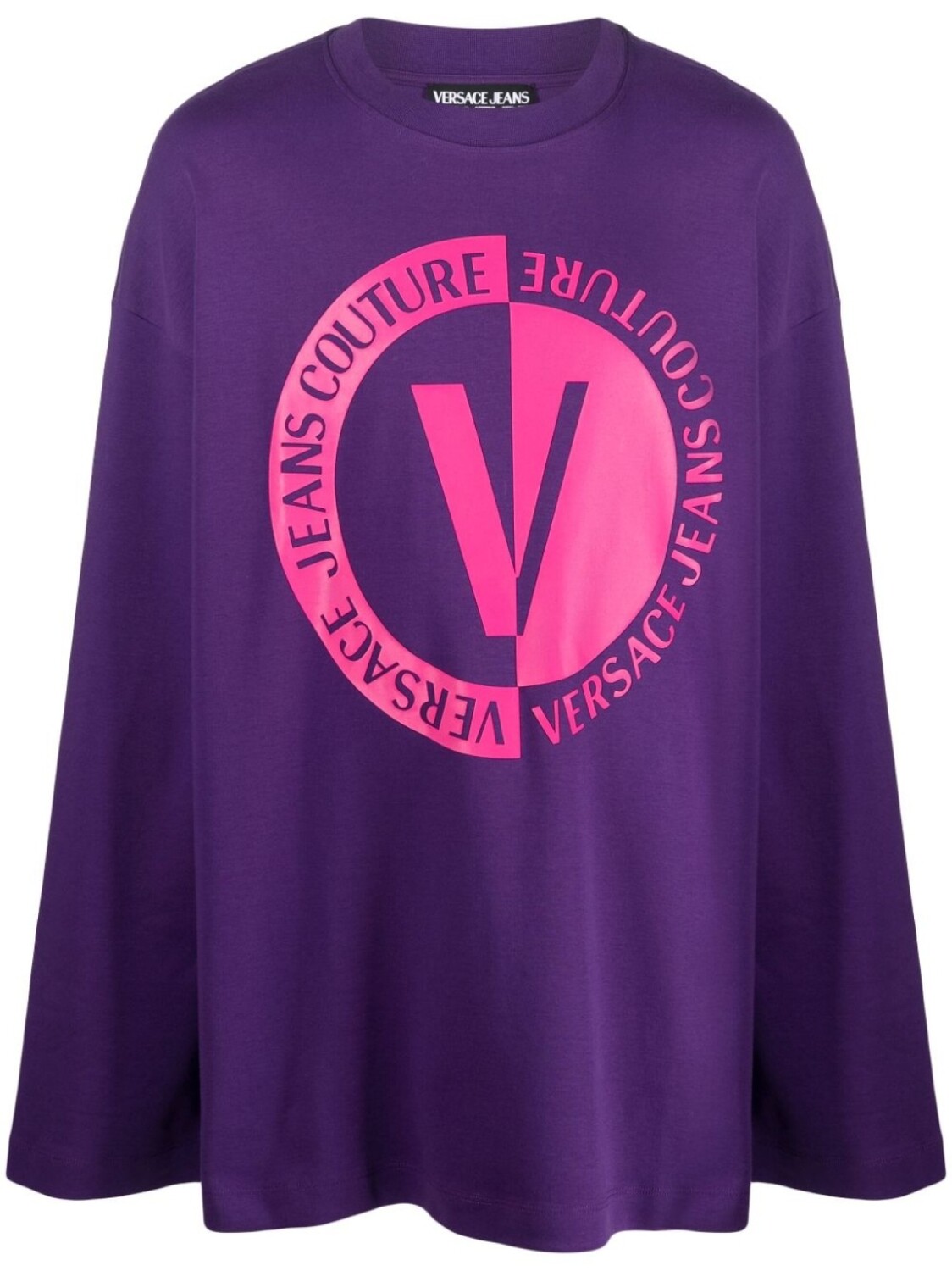 

Versace Jeans Couture толстовка с логотипом, фиолетовый