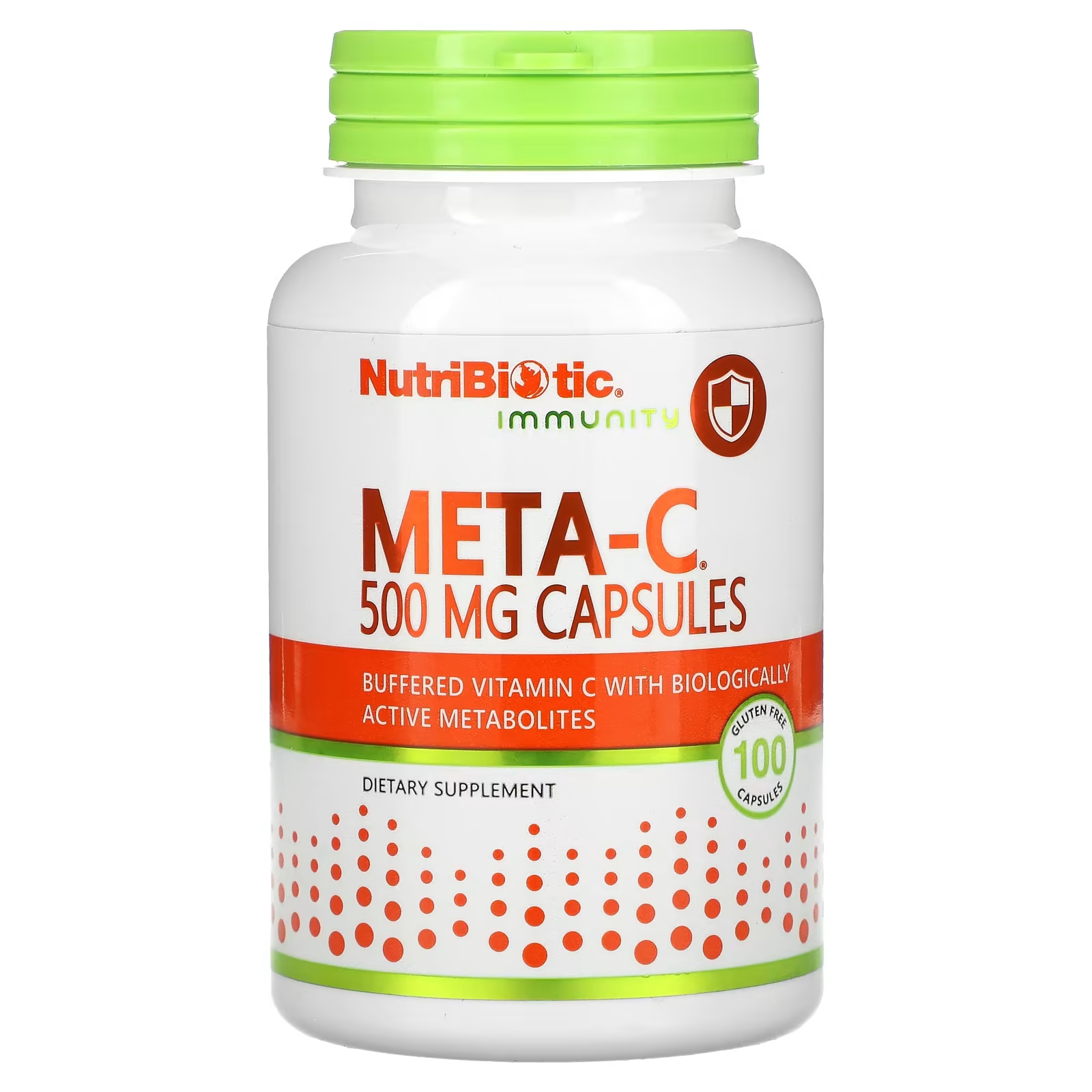 Пищевая добавка NutriBiotic Immunity Meta-C 500 мг, 100 капсул пищевая добавка nutribiotic immunity cherry electro c 454 г