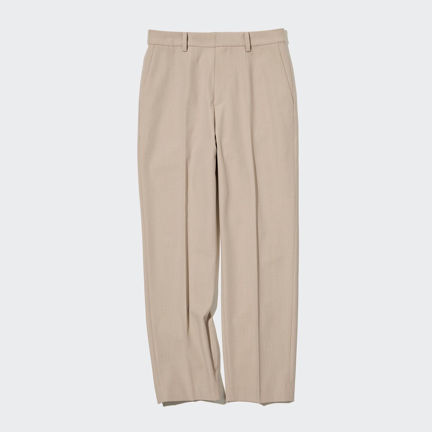 

Брюки UNIQLO smart с петлями для ремня, бежевый