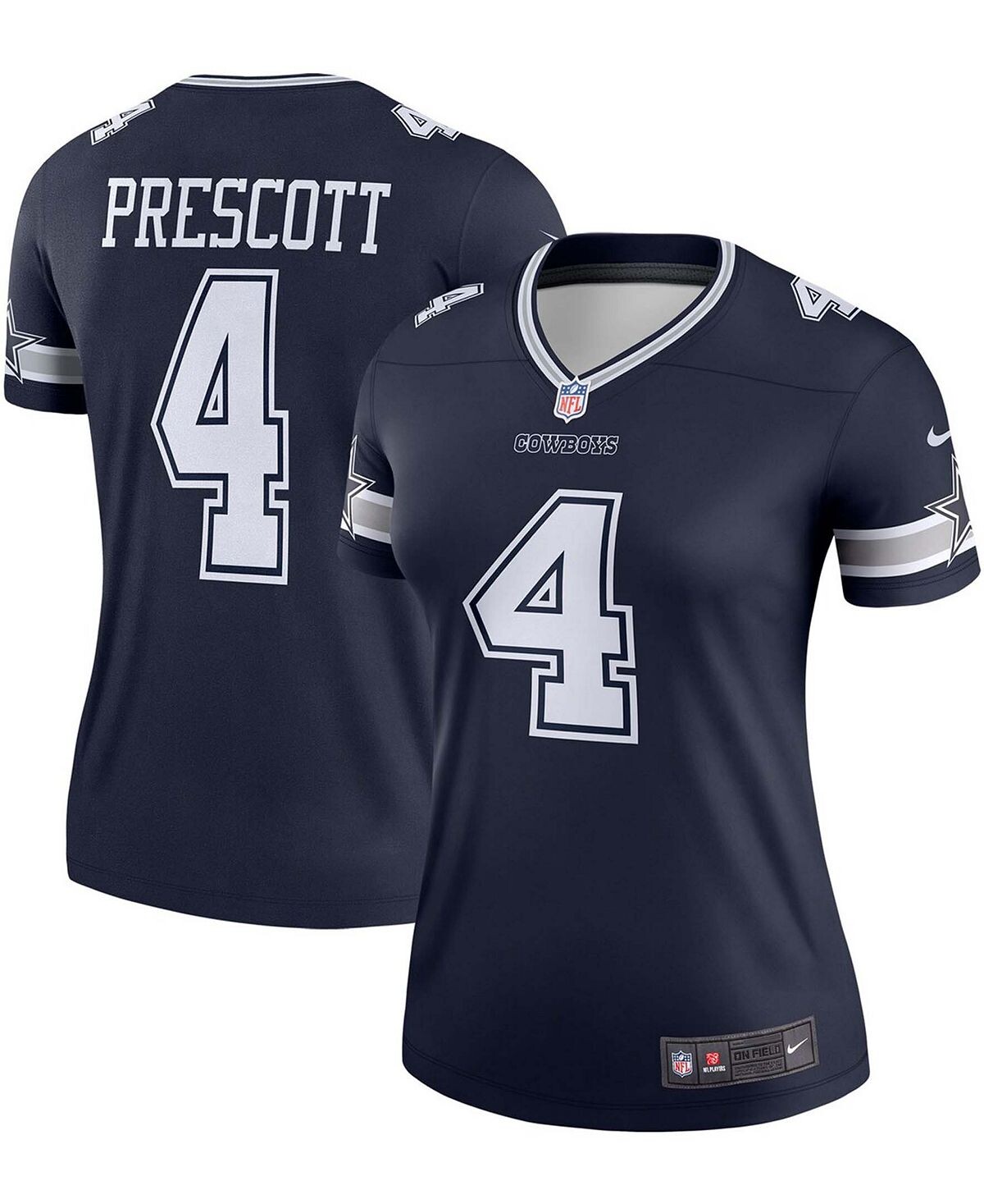 

Женское темно-синее джерси Dak Prescott Dallas Cowboys Legend Player Nike, темно-синий