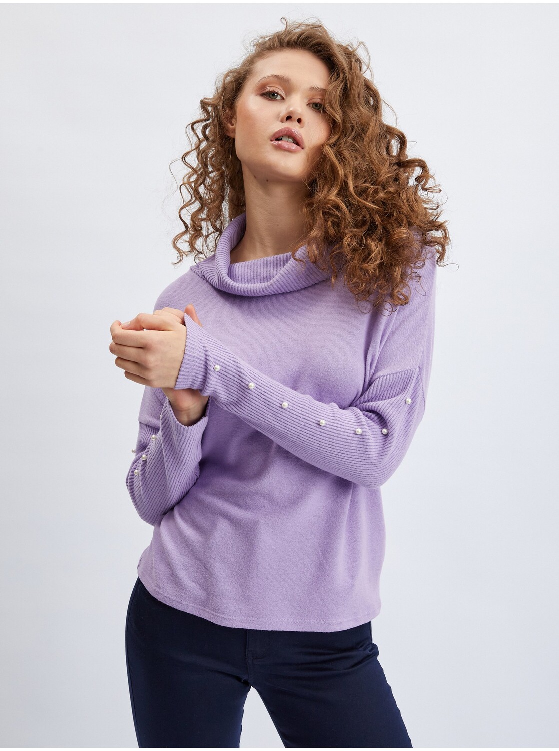 

Свитер orsay Rollkragen, цвет Hellviolett