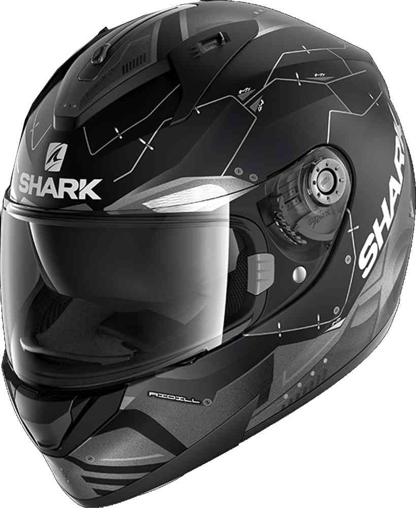 Ридилл Мекка Шлем Shark, черный матовый/серый сквал 2 2 шлем ноксис shark черный матовый серый