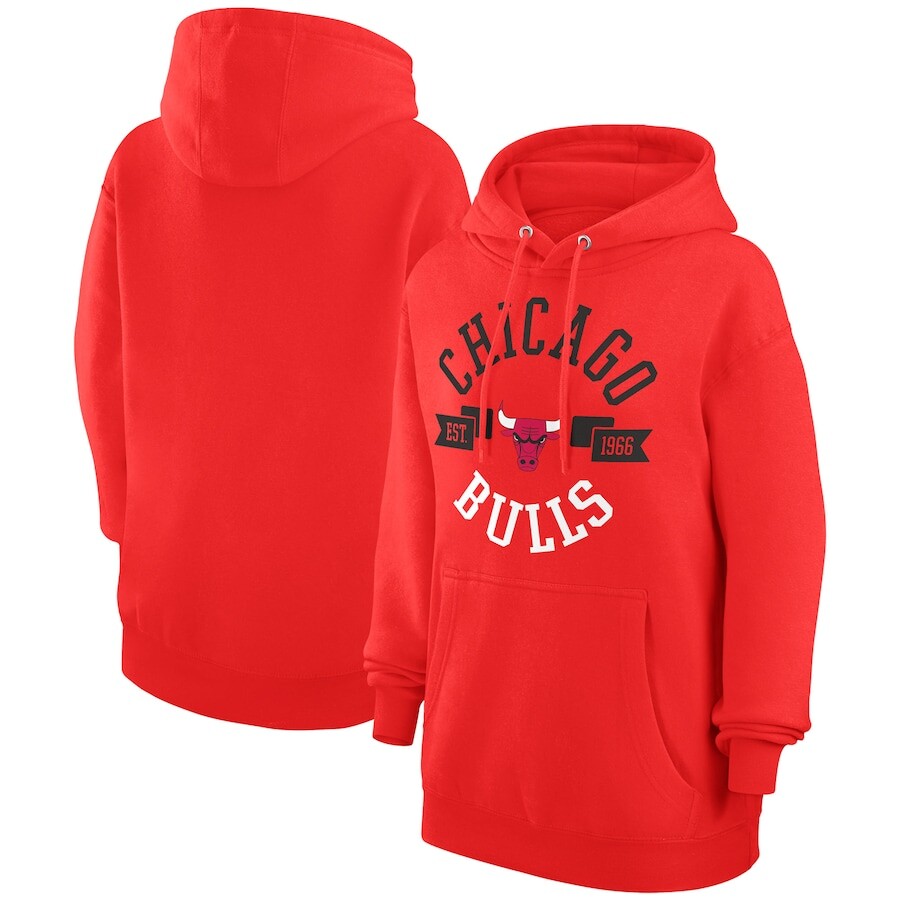 

Пуловер с капюшоном G-III 4Her by Carl Banks Chicago Bulls, красный