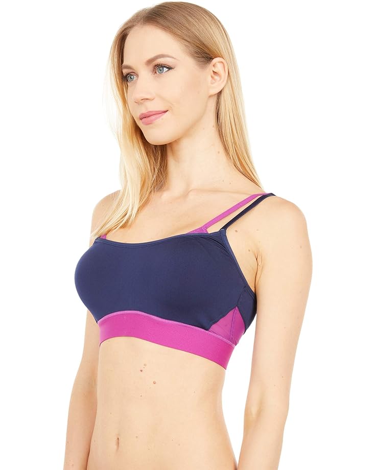 Бюстгальтер Natori Gravity Contour Underwire Sport Bra, цвет Midnight Navy/Vivid Plum бюстгальтер natori cherry blossom convertible contour underwire bra цвет retro blue