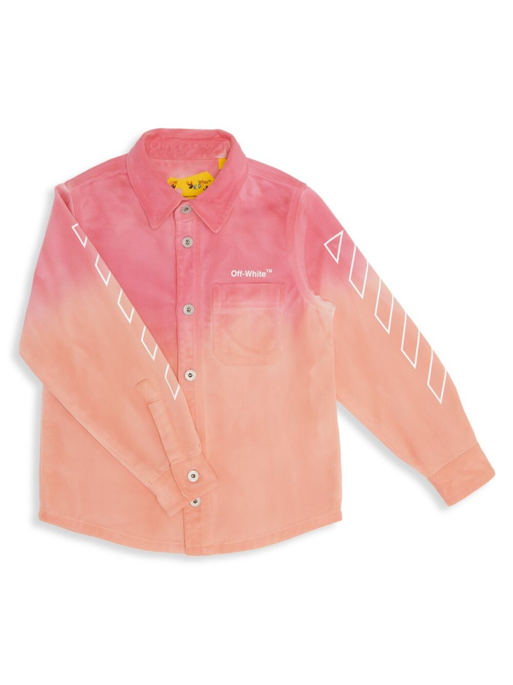 

Рубашка Little Kid's & Kid's Helvetica Faded Off-White, розовый