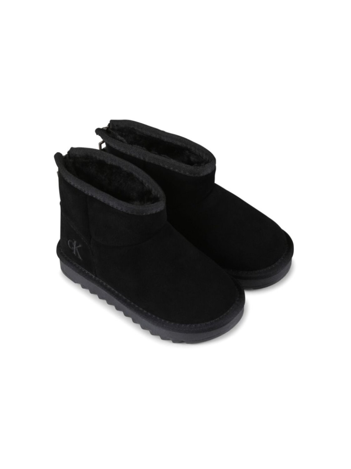 

Ботинки с вышитым логотипом Calvin Klein Kids, черный