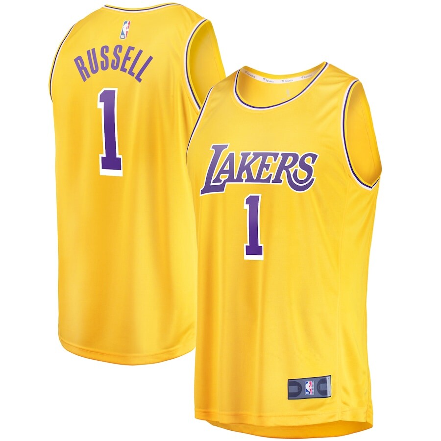 

Джерси Fanatics Branded Los Angeles Lakers, золотой