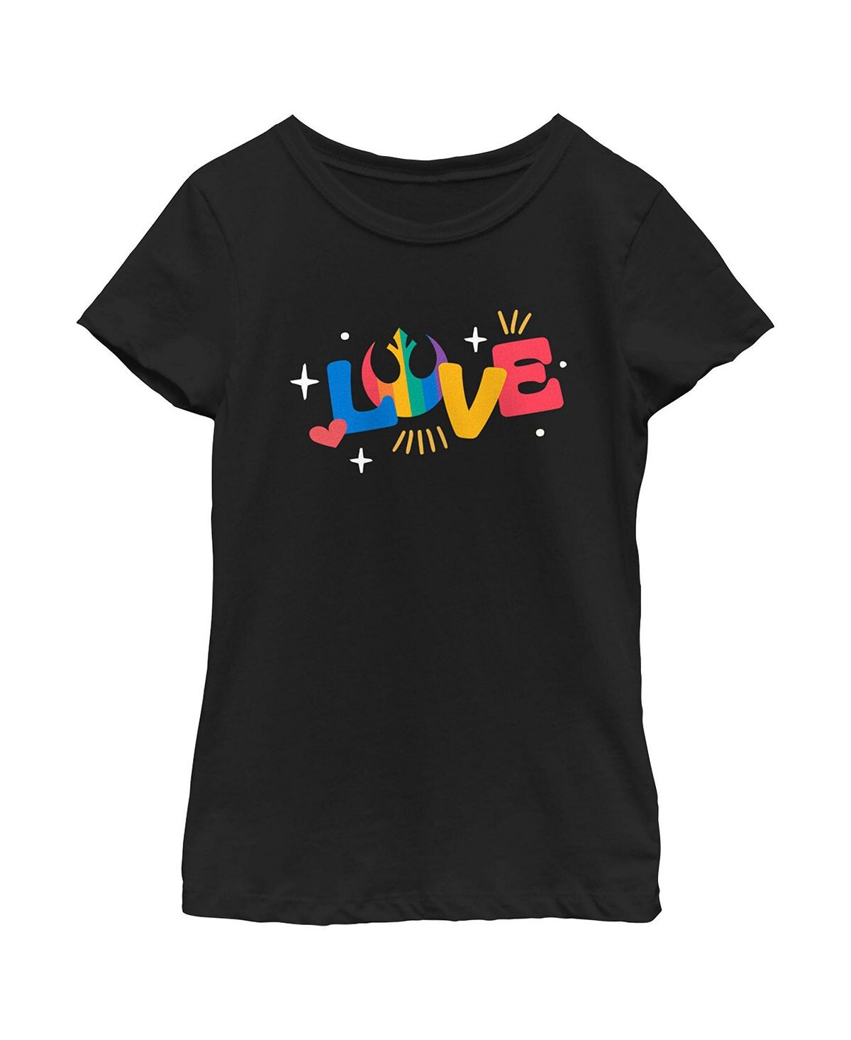 

Детская футболка Star Wars Pride Rainbow Love Rebel Alliance для девочек Disney Lucasfilm