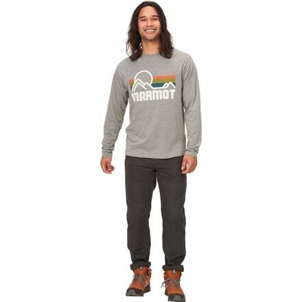 

Футболка Coastal с длинными рукавами мужская Marmot, цвет Charcoal Heather