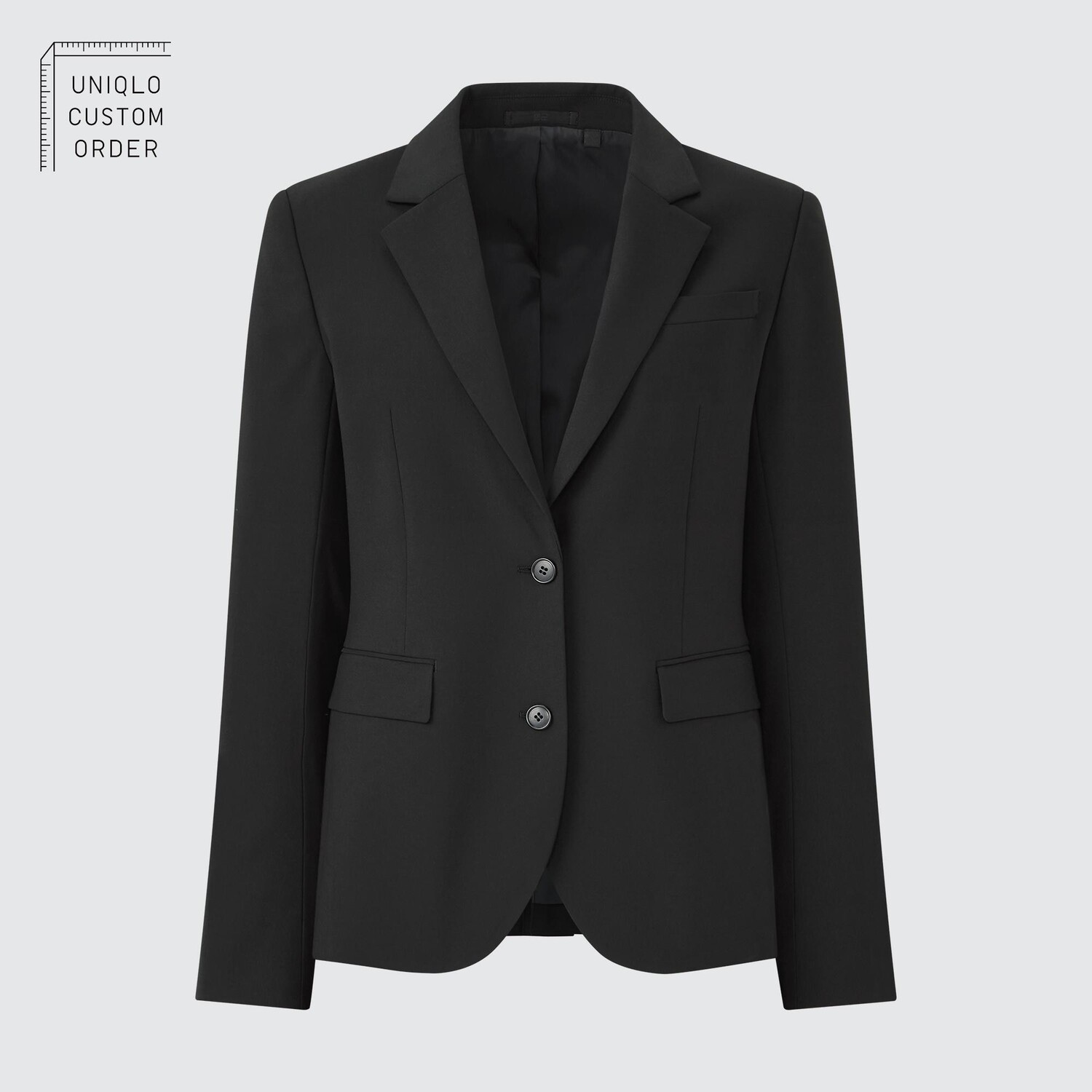

Пиджак строгого кроя Uniqlo, черный
