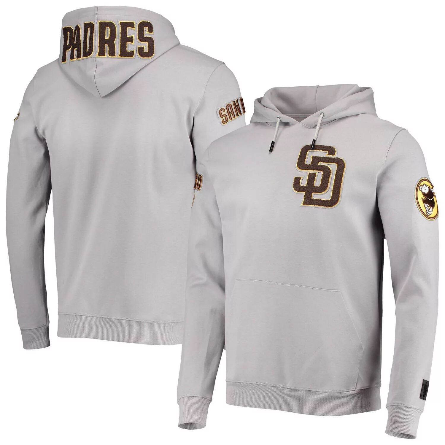 

Мужской пуловер с капюшоном Pro Standard Grey San Diego Padres Team Logo
