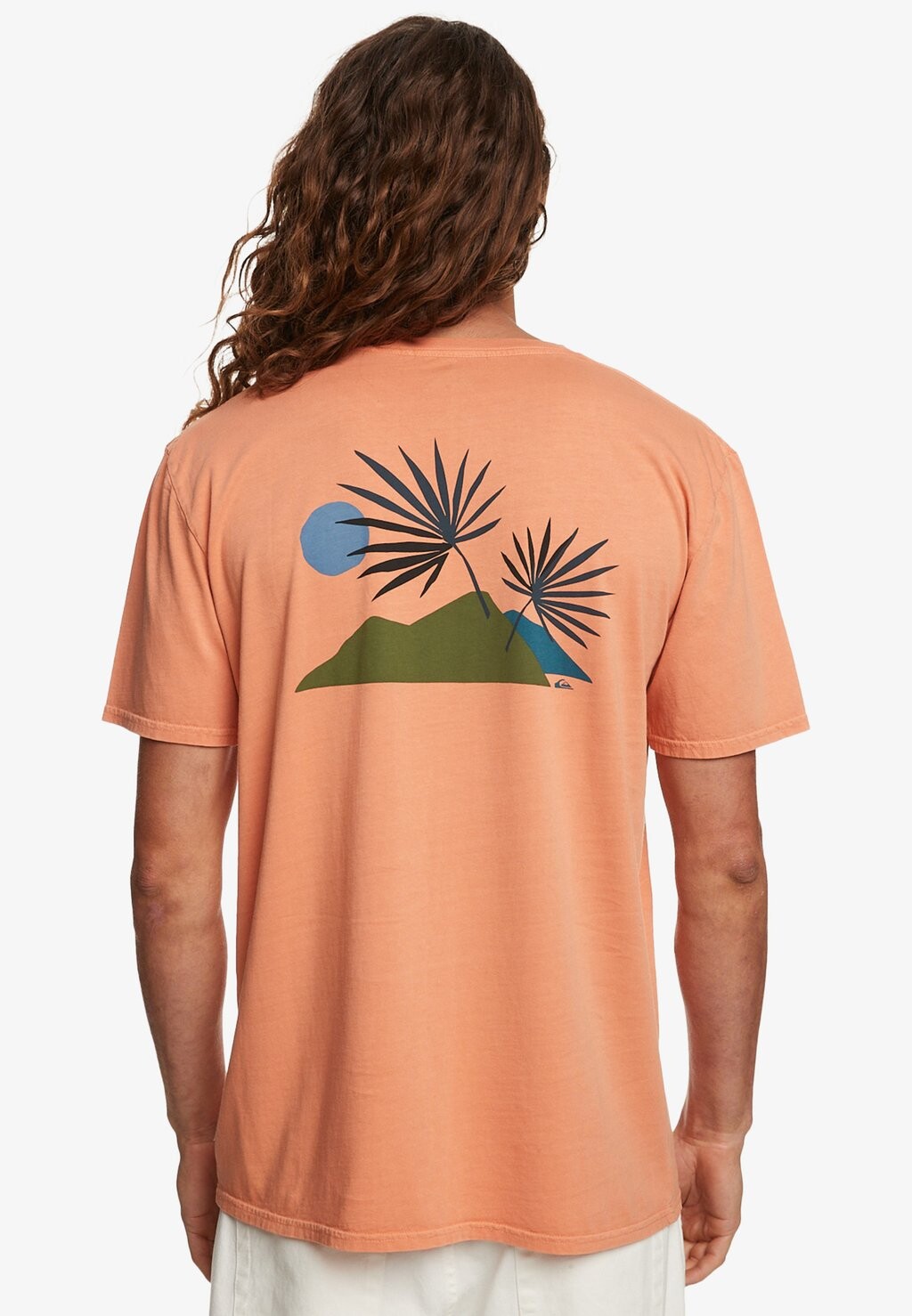 

Футболка с принтом Quiksilver, розовый