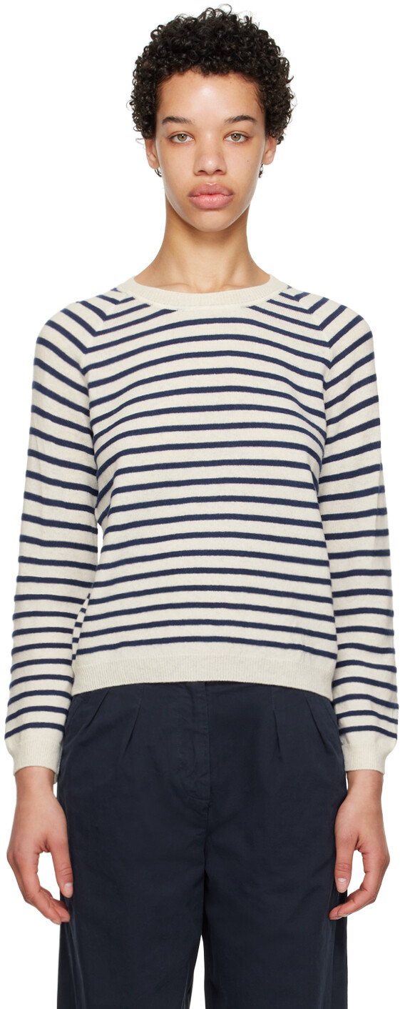 

Бело-синий свитер с лилами A.P.C.