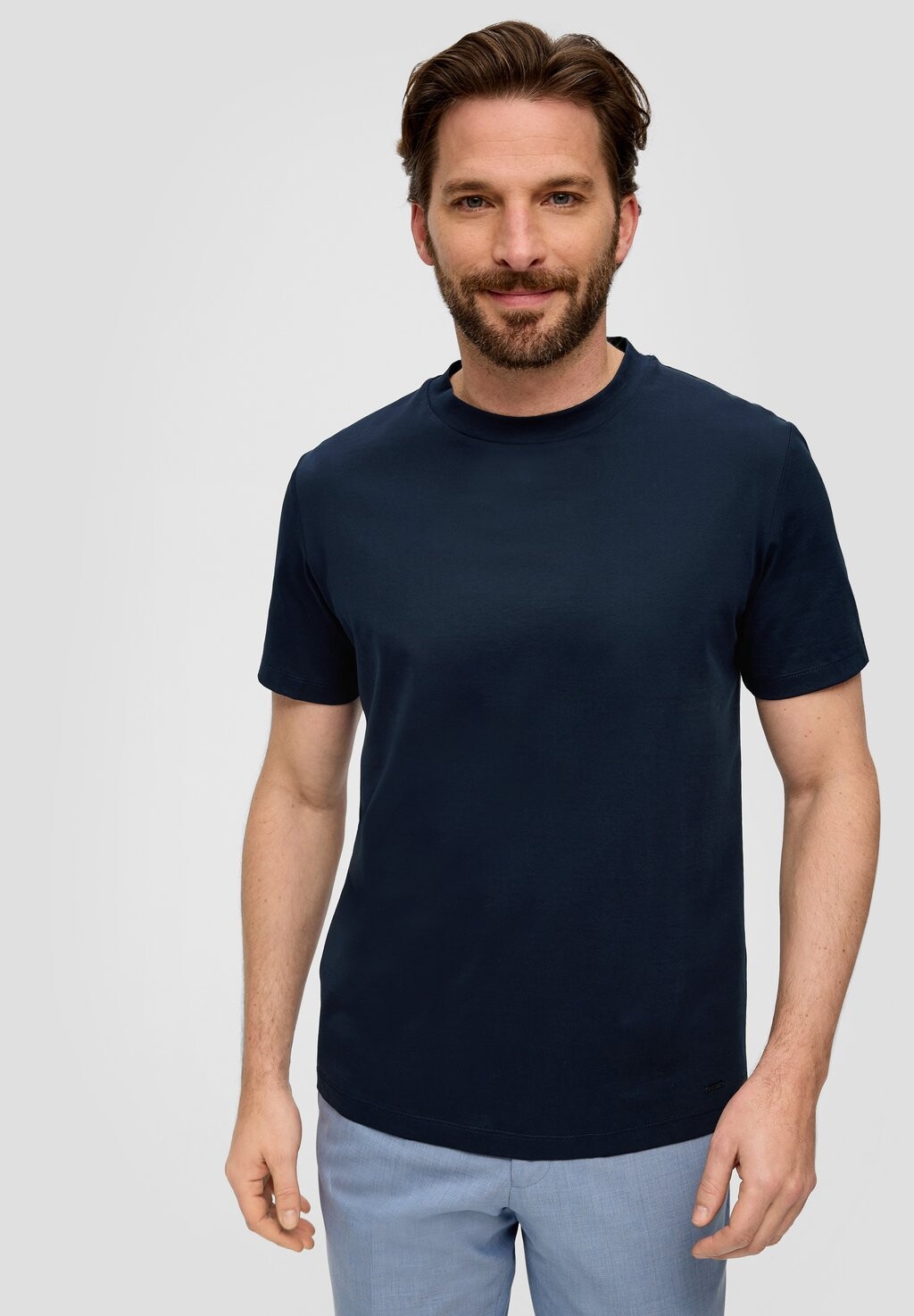 

Футболка базовая MIT CREW NECK s.Oliver BLACK LABEL, цвет navy