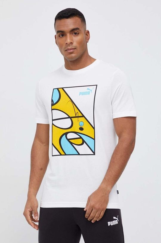 

Хлопковая футболка Puma, белый