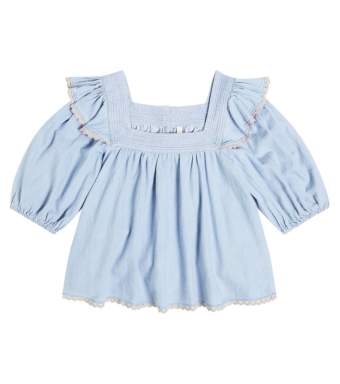 

Топ Halcyon со сборками Zimmermann Kids, синий