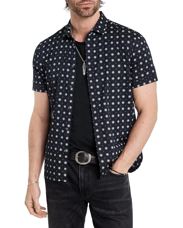 

Рубашка John Varvatos Loren Shirt W690F24, черный мульти