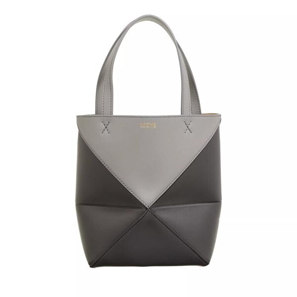 

Сумка puzzle fold tote mini bicolour dark Loewe, серый