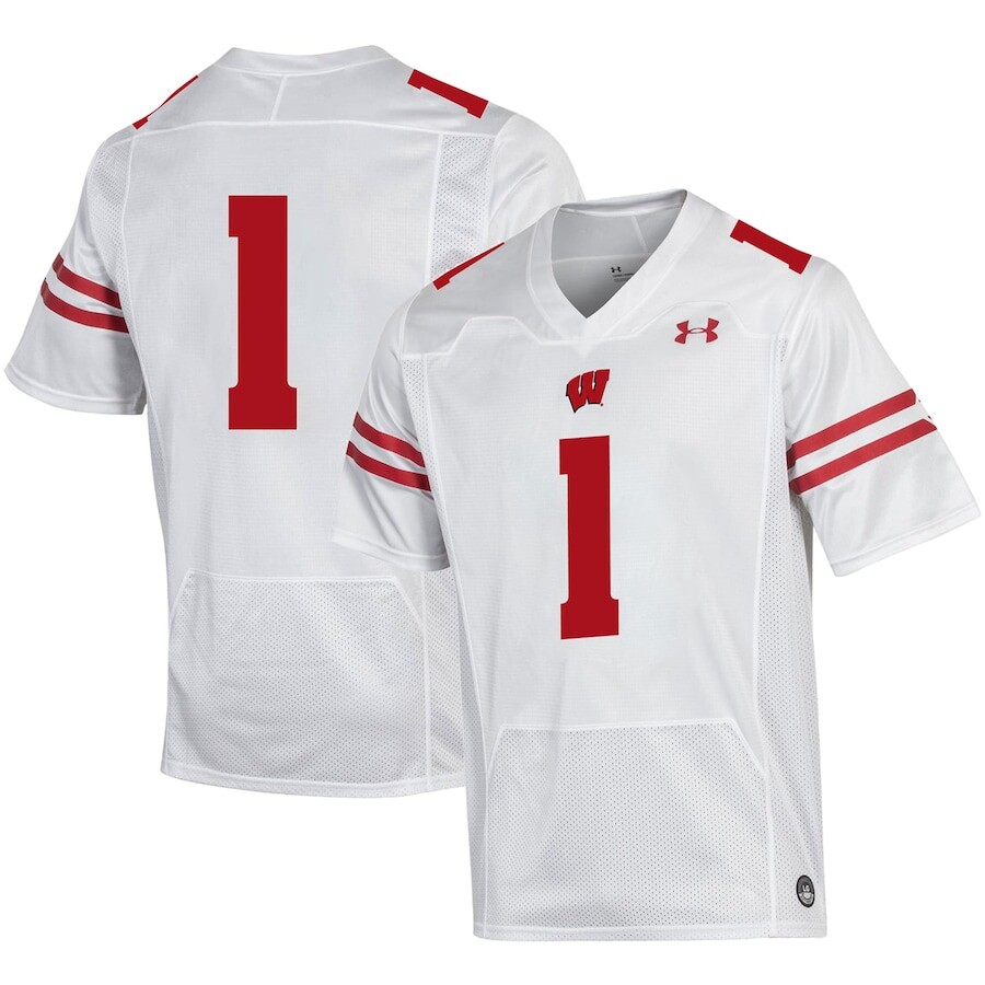 

Джерси Under Armour Wisconsin Badgers, белый