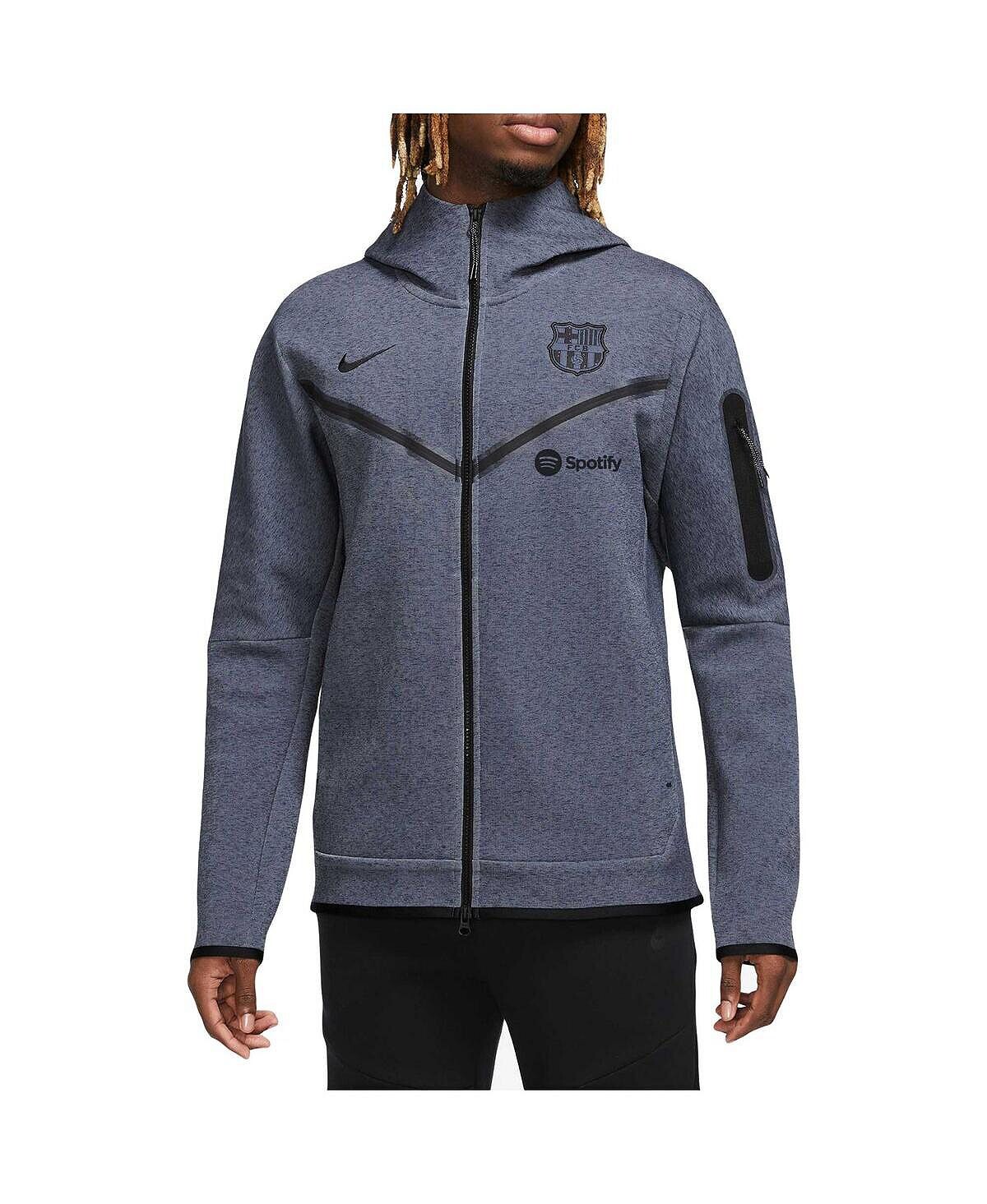 

Мужская серая толстовка с молнией во всю длину Barcelona Tech Nike, Серый