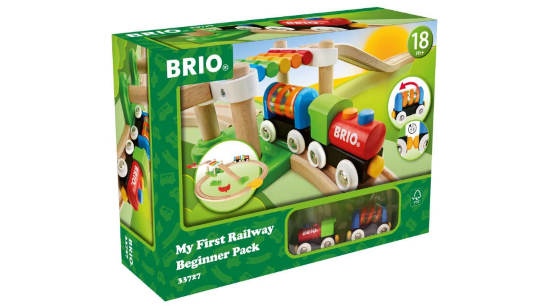 стартовый набор грузовой поезд sncb с паровозом fs421 Brio Bahn Мой первый игровой набор Brio Bahn