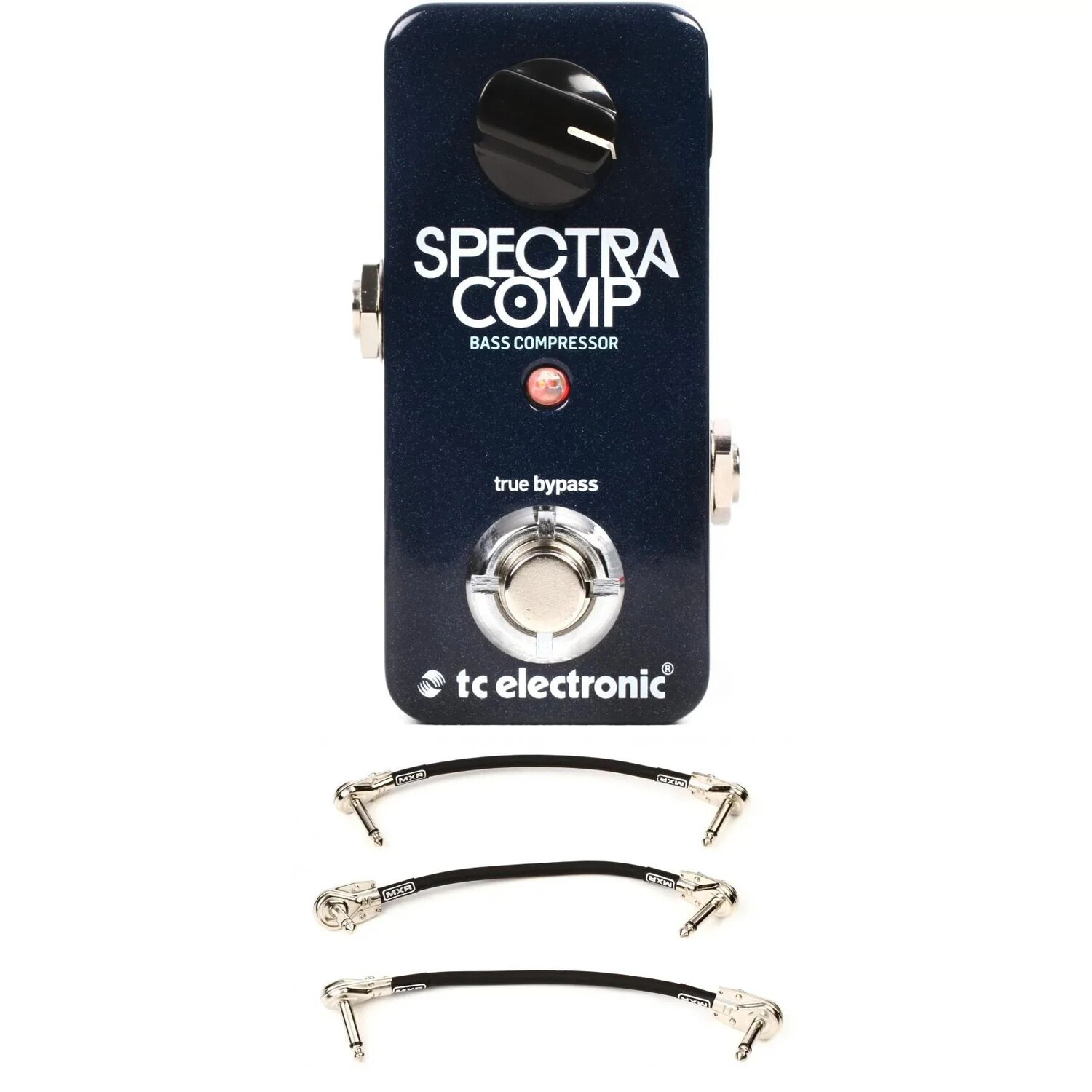 

Мини-педаль басового компрессора TC Electronic SpectraComp с 3 патч-кабелями
