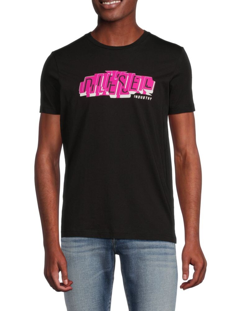 

Футболка с круглым вырезом и короткими рукавами Diesel, цвет Deep Black