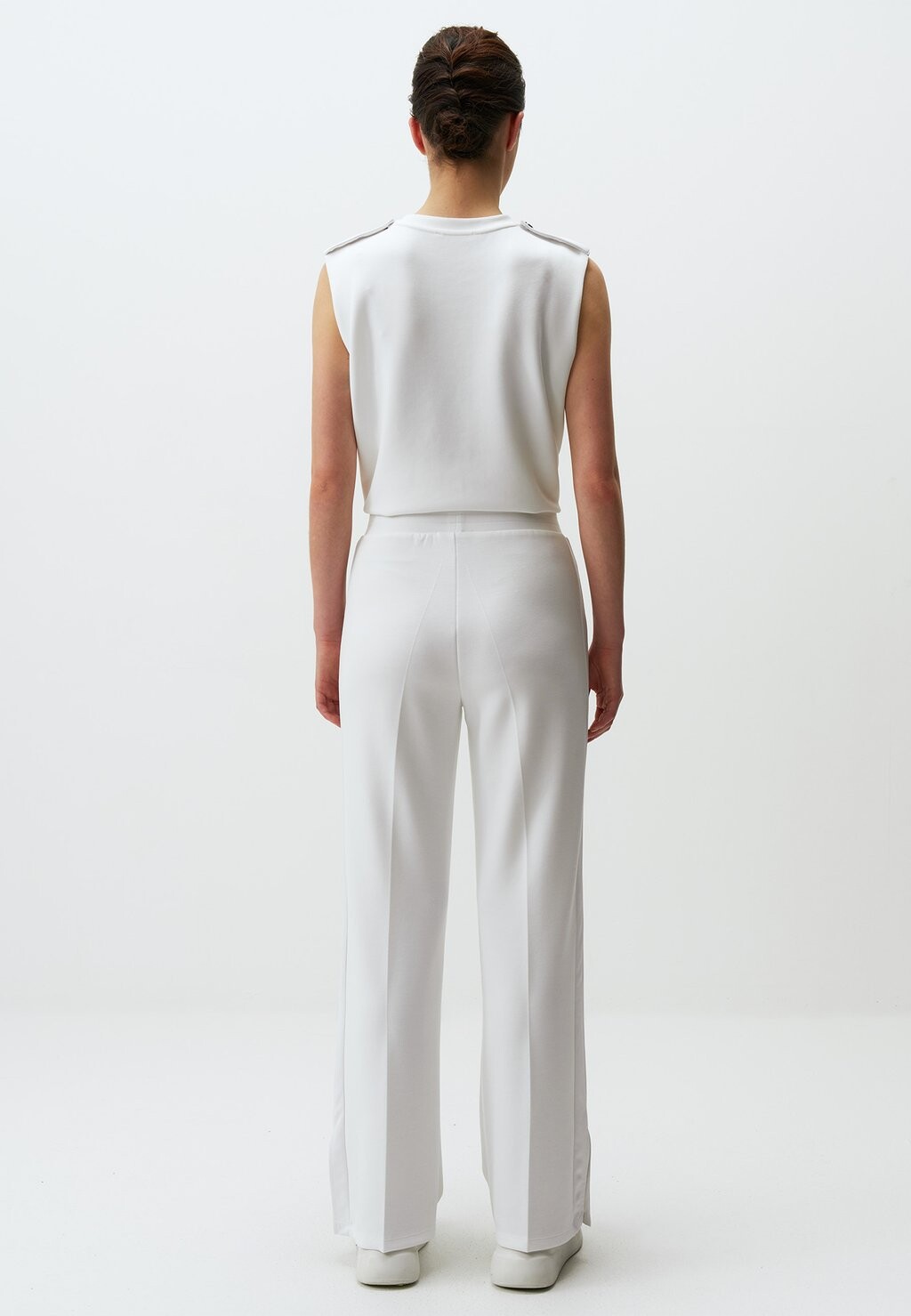 

Спортивные брюки HIGH WAIST WIDE SLIT Jimmy Key, белый