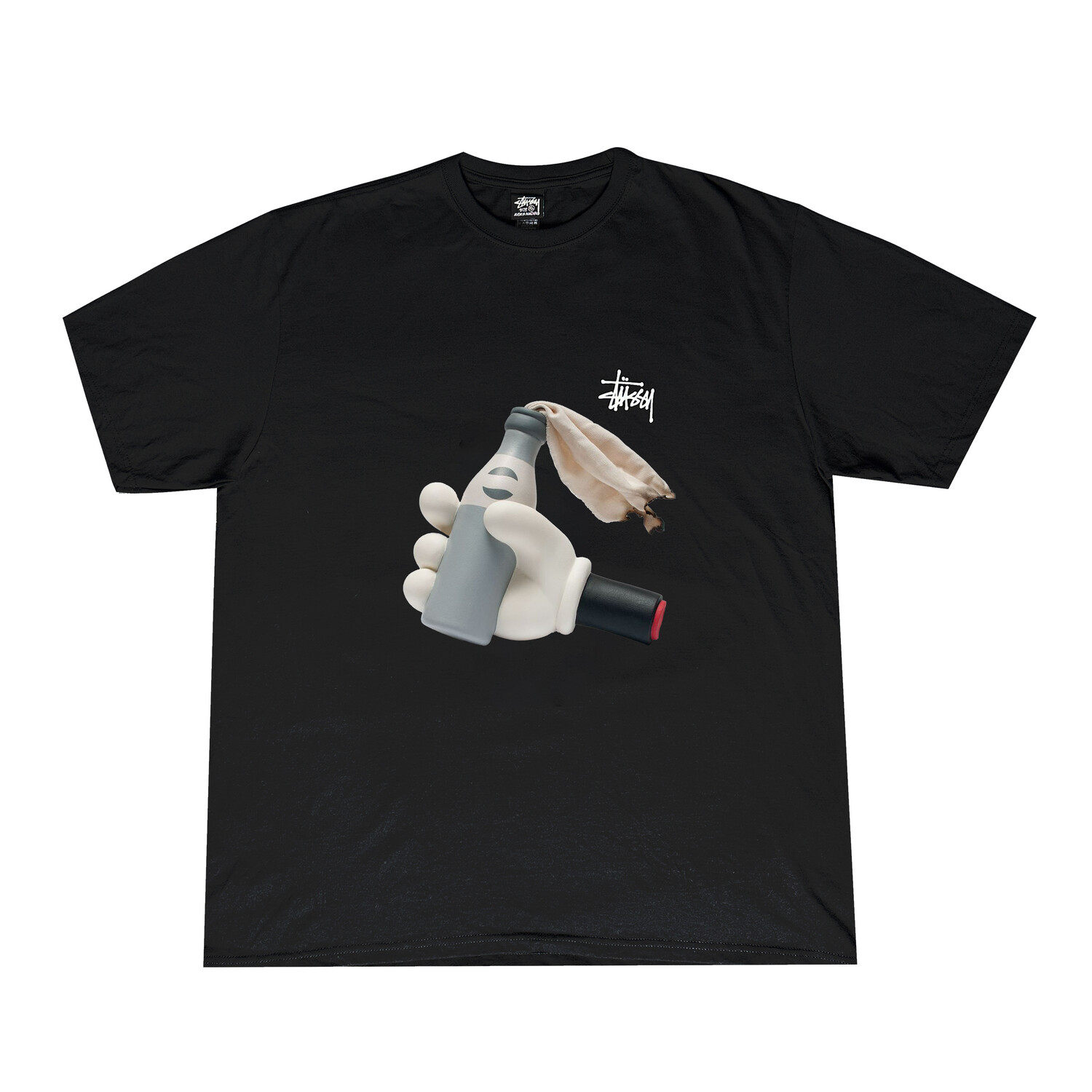

Футболка унисекс черная Stussy, черный
